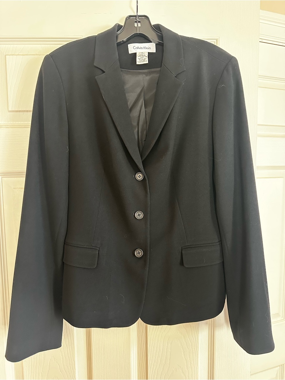 Calvin Klein Black Women's Single-Breasted Blazer